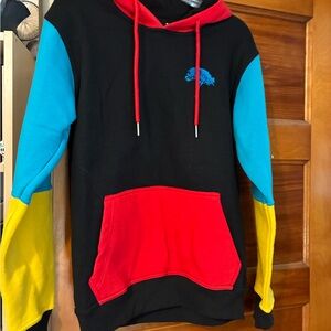Oaklandish Men's Hoodie with Red, Blue, and Yellow Accents